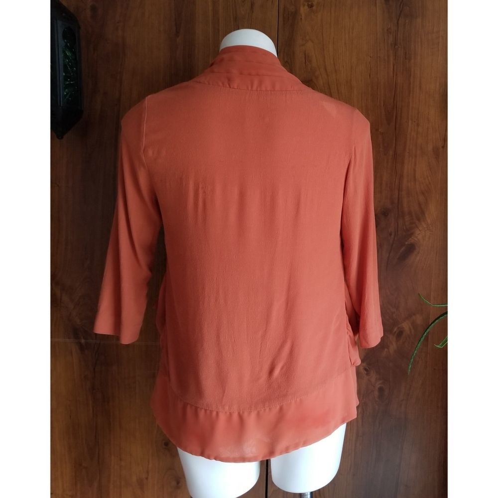 Kimchi Blue Orange Open Cardigan - Picture 3 of 6